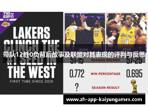 带队12胜0负背后故事及联盟对其表现的评判与反思